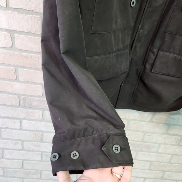 BURTON Mens Black Hooded,HEAVY, Full Zip, Fleece Lined, Warm, Jacket L - Picture 5 of 15